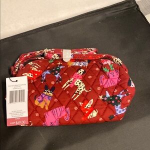 Vera Bradley Red Quilted crossbody camera bag